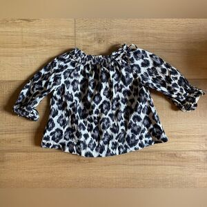 Crewcuts size 2 chetah print long sleeve animal print long sleeve
